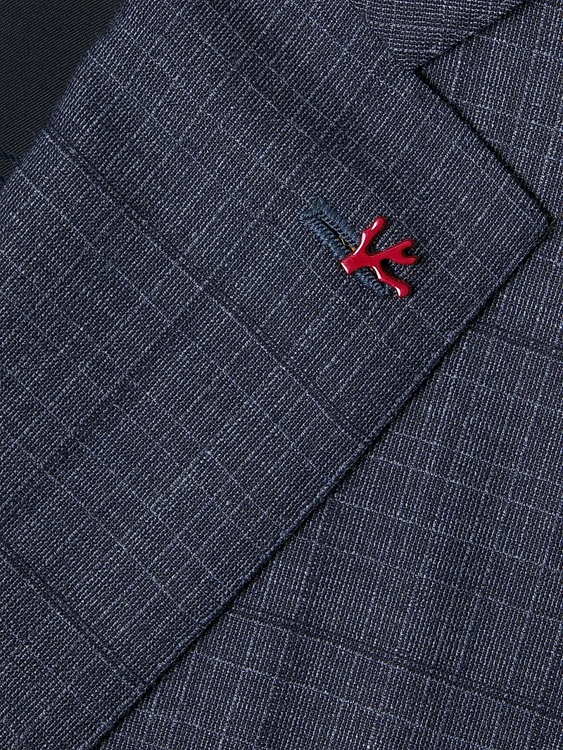 Mouliné Comfort Check Stretch Wool Suit