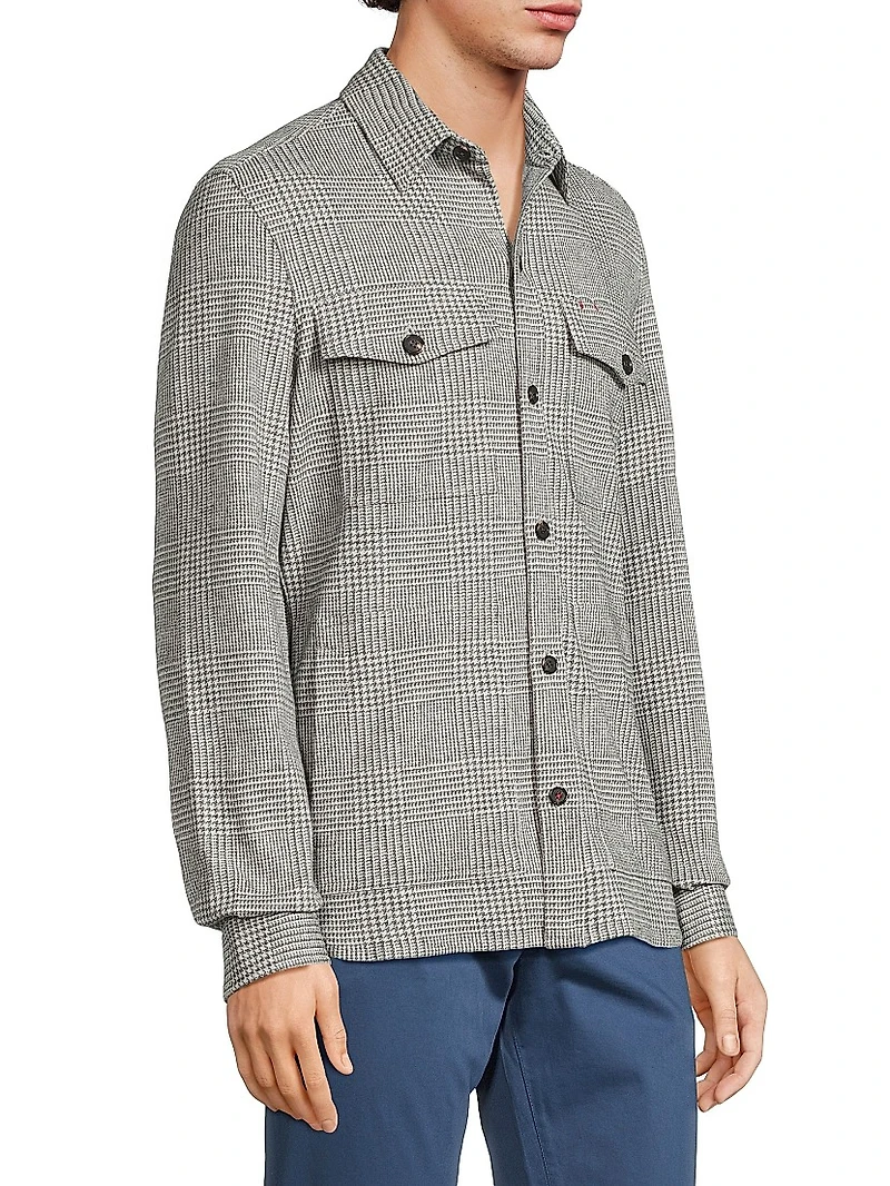 Galles Cashmere & Wool-Blend Overshirt