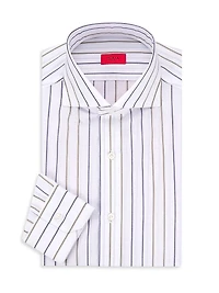 Striped Cotton Dress Shirt