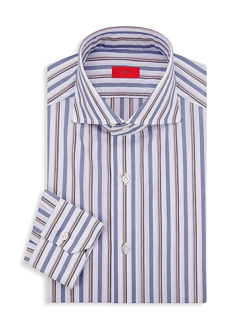 Striped Cotton Dress Shirt