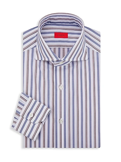 Striped Cotton Dress Shirt
