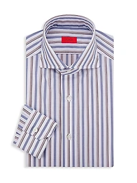 Striped Cotton Dress Shirt