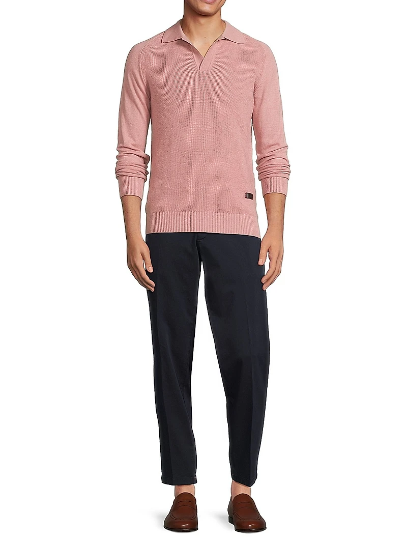 Cashmere Polo Sweater
