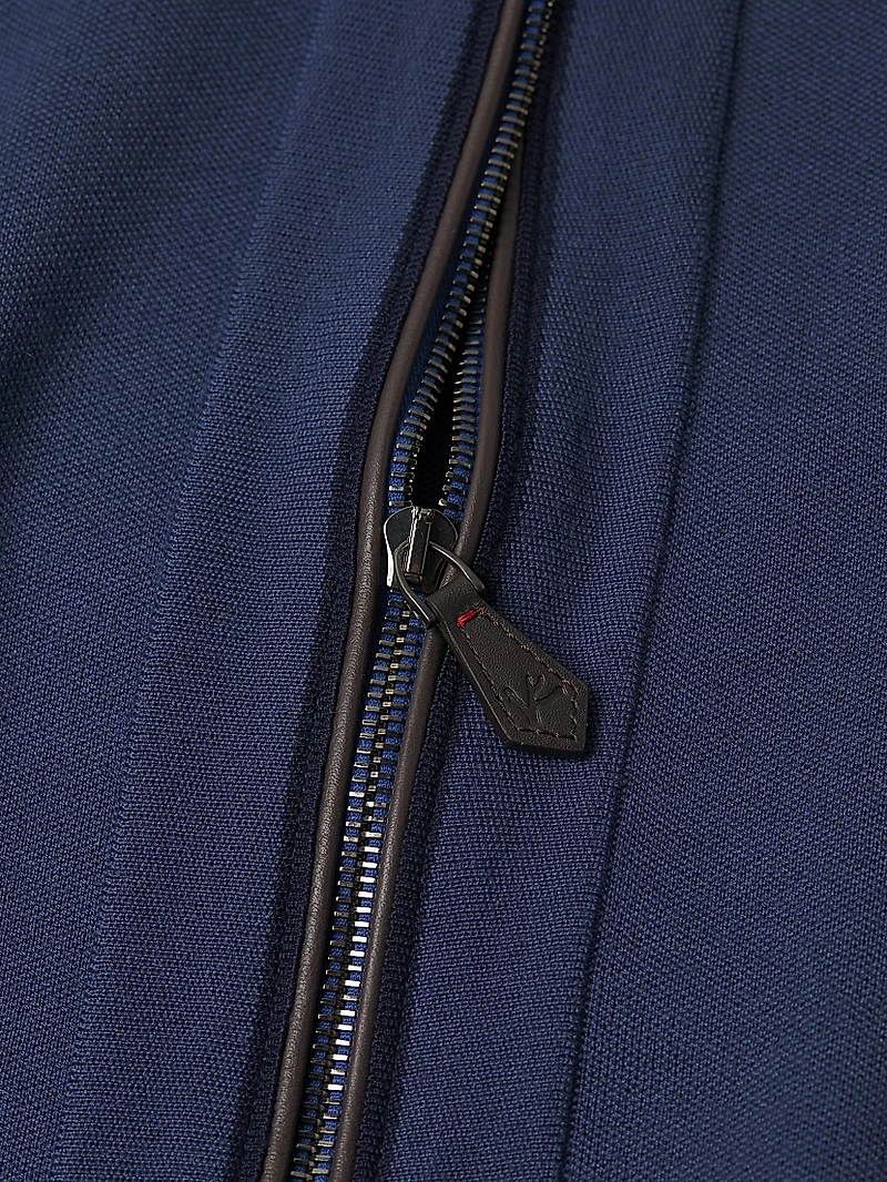 Wool-Silk Zip-Up Jacket