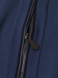 Wool-Silk Zip-Up Jacket