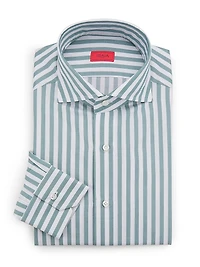 Righe Colorati Striped Cotton Button-Front Shirt