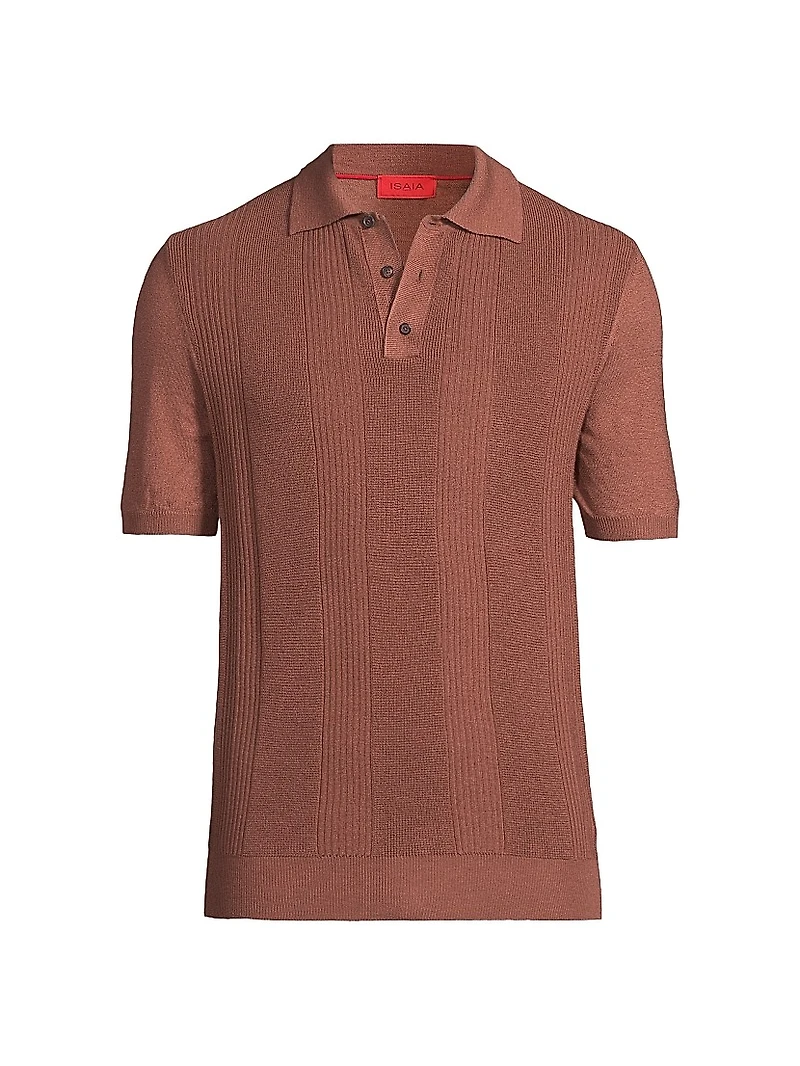 Wool-Silk-Cashmere Polo Shirt