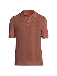 Wool-Silk-Cashmere Polo Shirt