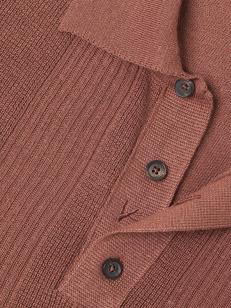 Wool-Silk-Cashmere Polo Shirt