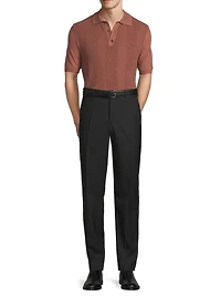 Wool-Silk-Cashmere Polo Shirt