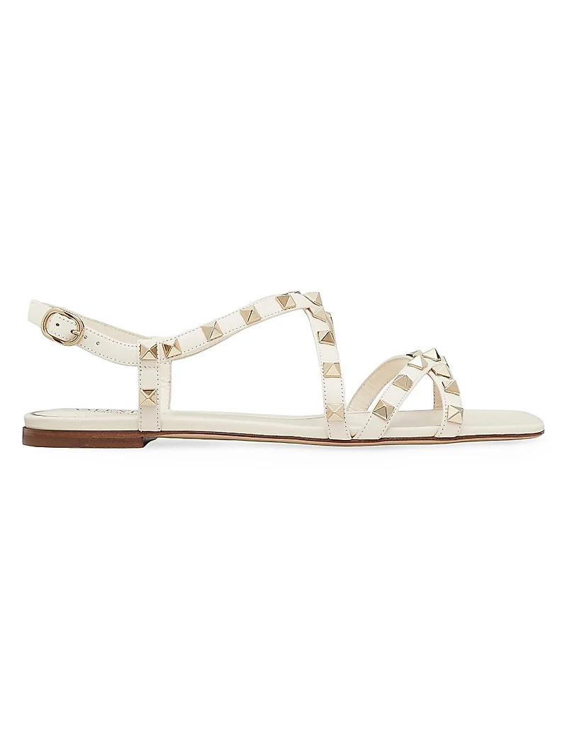Calfskin Rockstud Sandals with Straps