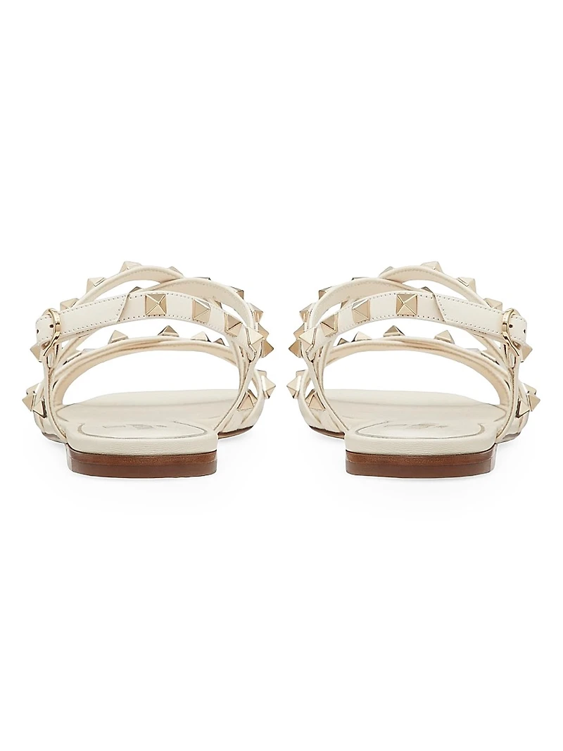 Calfskin Rockstud Sandals with Straps