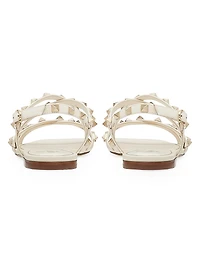 Calfskin Rockstud Sandals with Straps