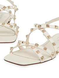Calfskin Rockstud Sandals with Straps