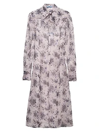 Printed Chiffon Dress