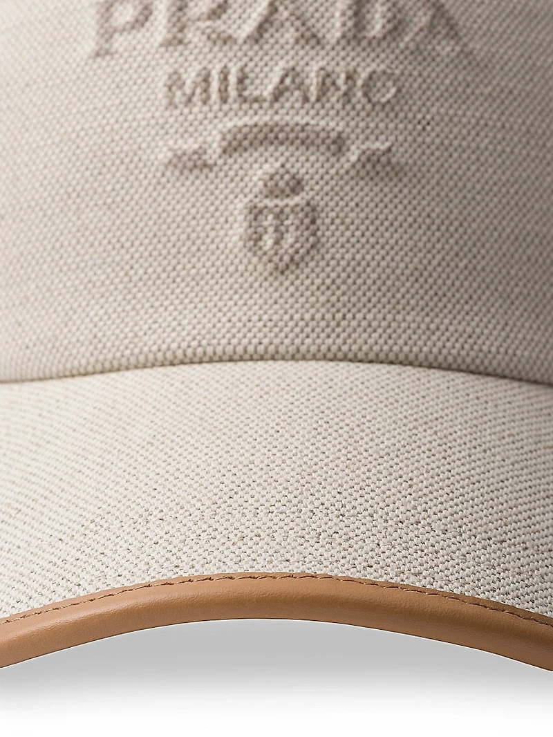 Linen Blend Baseball Cap