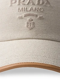Linen Blend Baseball Cap