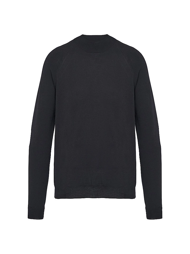 Worsted Wool Turtleneck Sweater