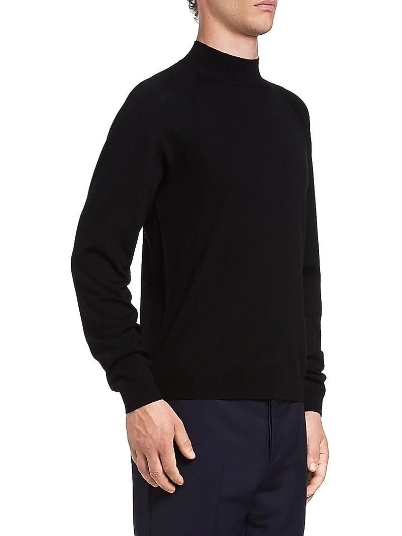 Worsted Wool Turtleneck Sweater