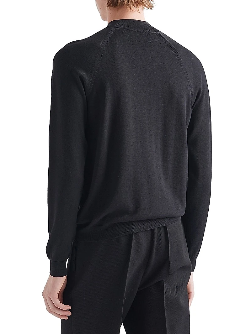 Worsted Wool Turtleneck Sweater