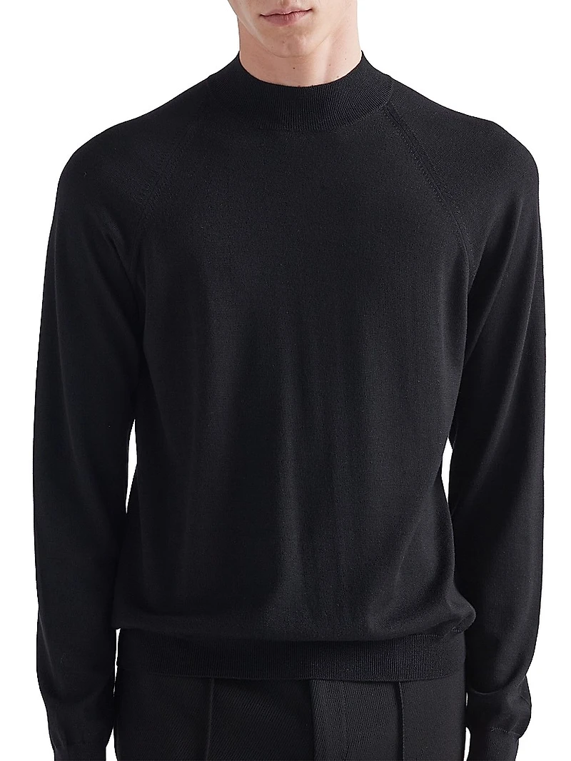 Worsted Wool Turtleneck Sweater