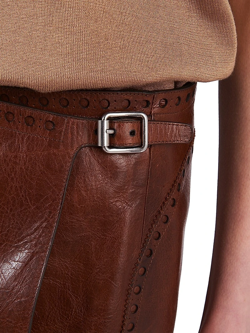 Leather Miniskirt