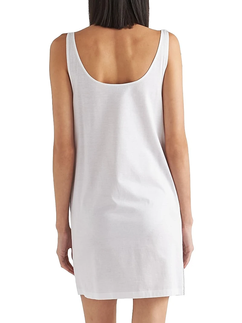 Embroidered Jersey Dress