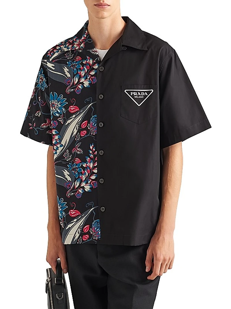 Short-Sleeved Cotton Shirt