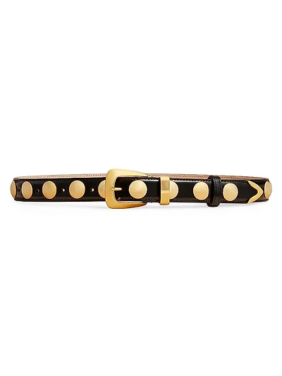 The Benny Studded Leather Belt