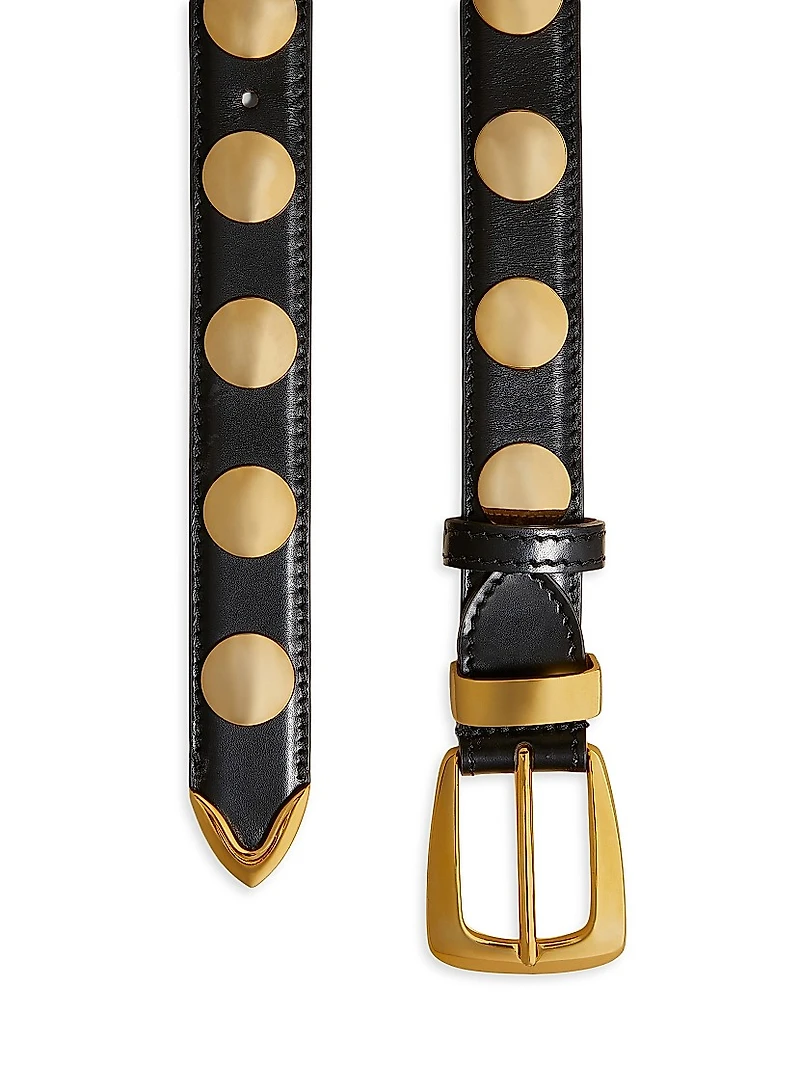 The Benny Studded Leather Belt