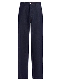 Nemir Denim Wide-Leg Pants