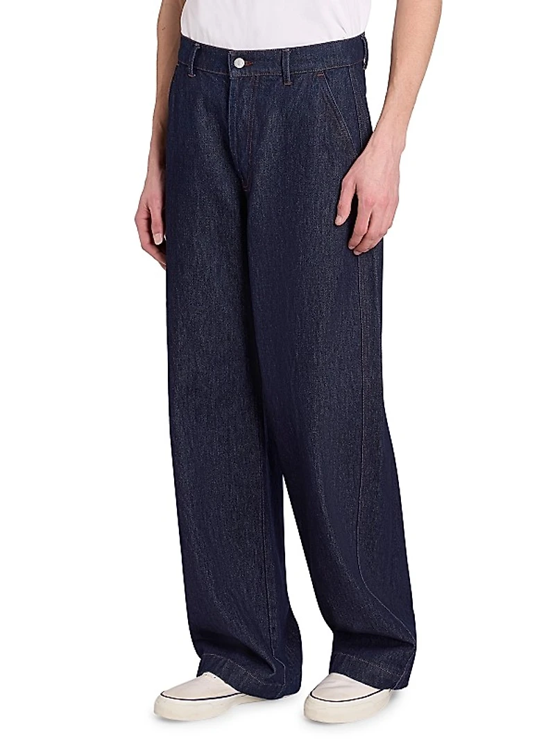 Nemir Denim Wide-Leg Pants