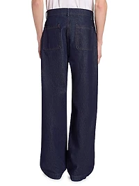 Nemir Denim Wide-Leg Pants