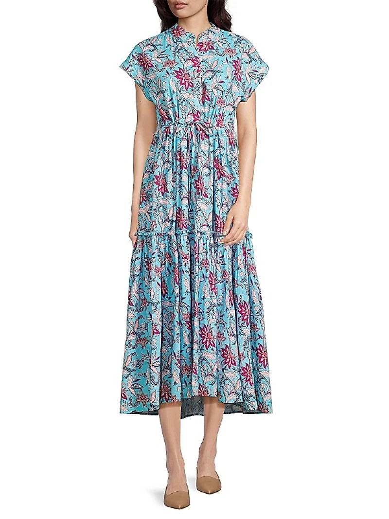 Mumi Floral Cotton Maxi Dress