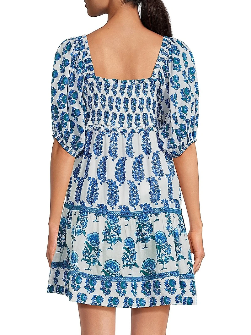 Tamara Printed Cotton Minidress