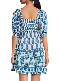 Tamara Printed Cotton Minidress