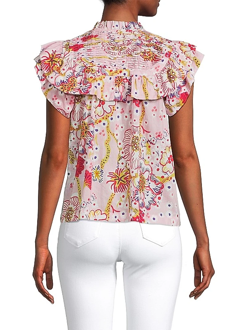 Denver Ruffled Cotton Shirt
