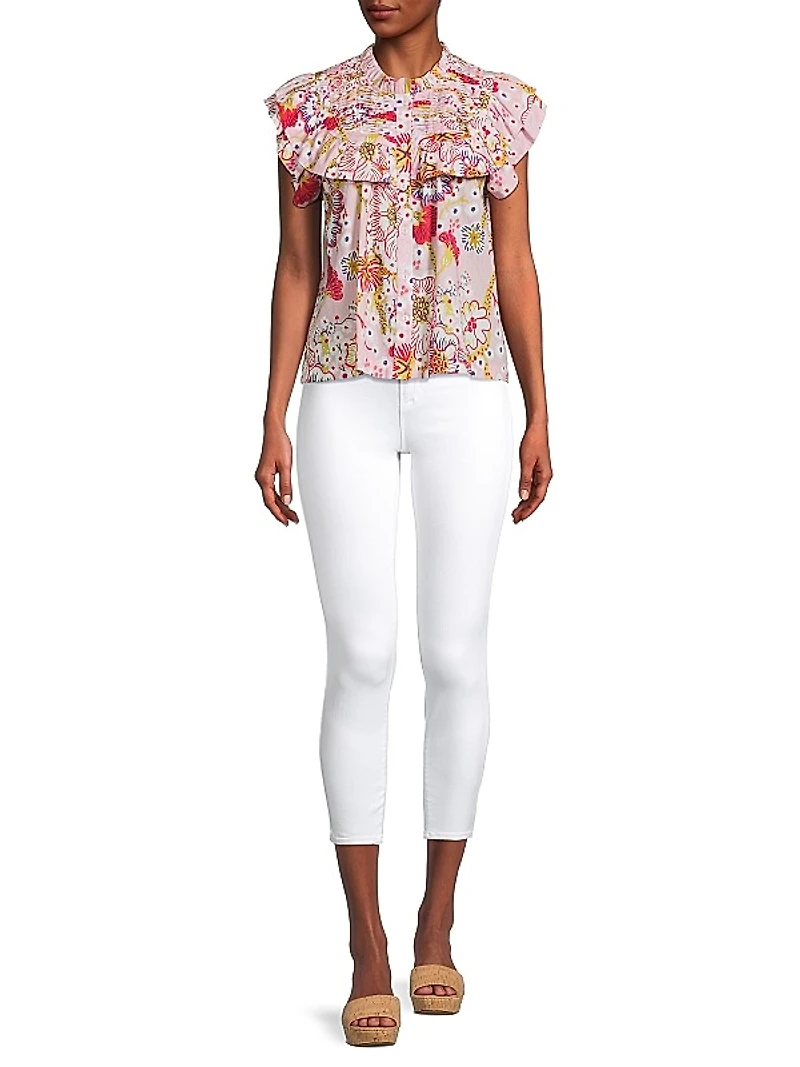 Denver Ruffled Cotton Shirt