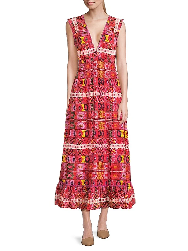 Hilda Cotton Midi-Dress
