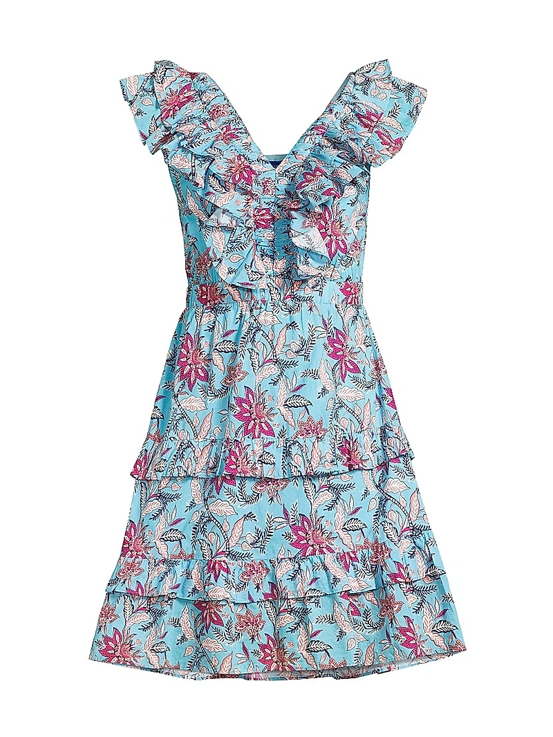 Dante Floral Ruffle Minidress