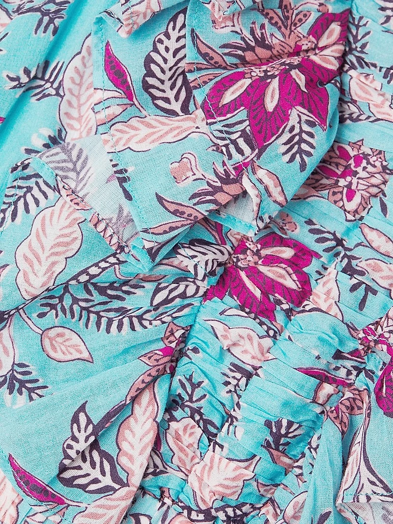 Dante Floral Ruffle Minidress