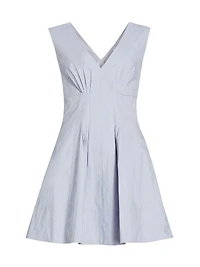 Concha Sleeveless V-Neck Minidress