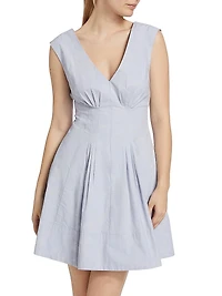 Concha Sleeveless V-Neck Minidress
