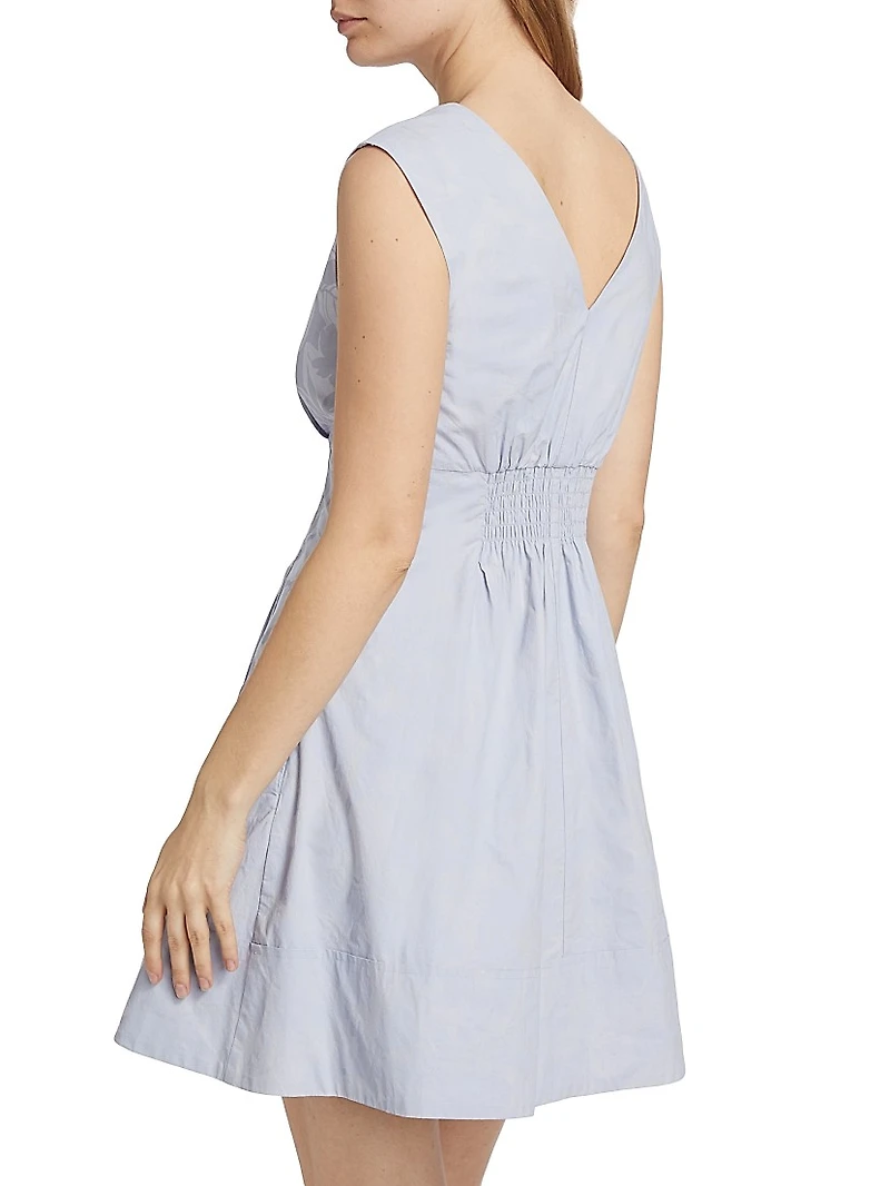 Concha Sleeveless V-Neck Minidress