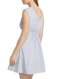 Concha Sleeveless V-Neck Minidress