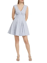 Concha Sleeveless V-Neck Minidress