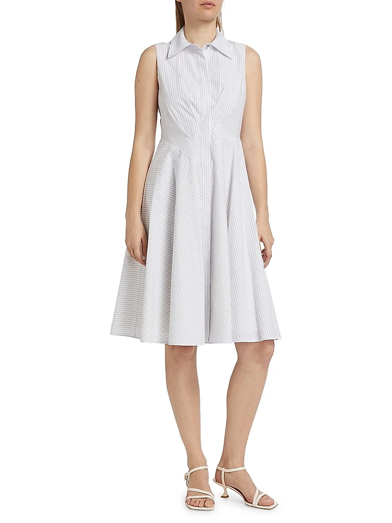 Reena Sleeveless Midi-Shirtdress