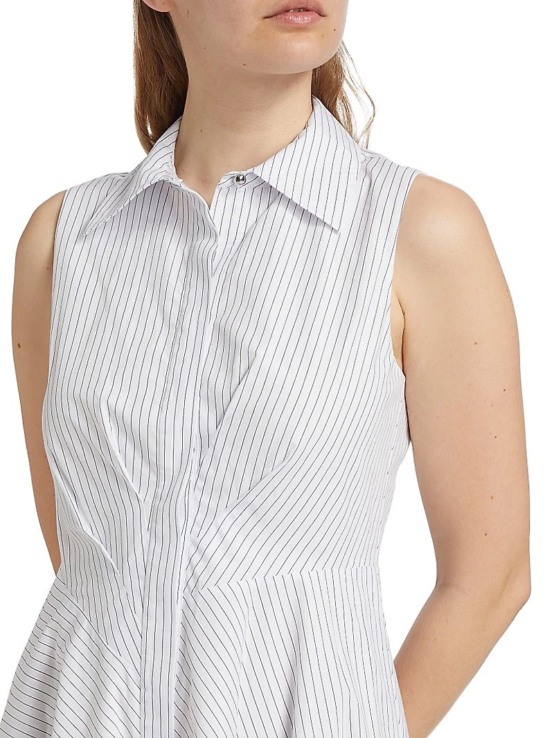 Reena Sleeveless Midi-Shirtdress