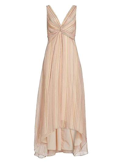 Anna V-Neck Sleeveless Midi-Dress