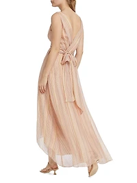 Anna V-Neck Sleeveless Midi-Dress